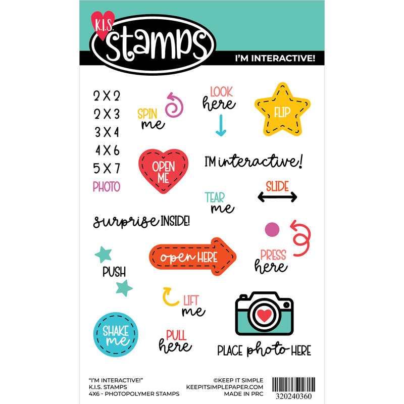 I'm Interactive! Clear Stamp Set – 4x6