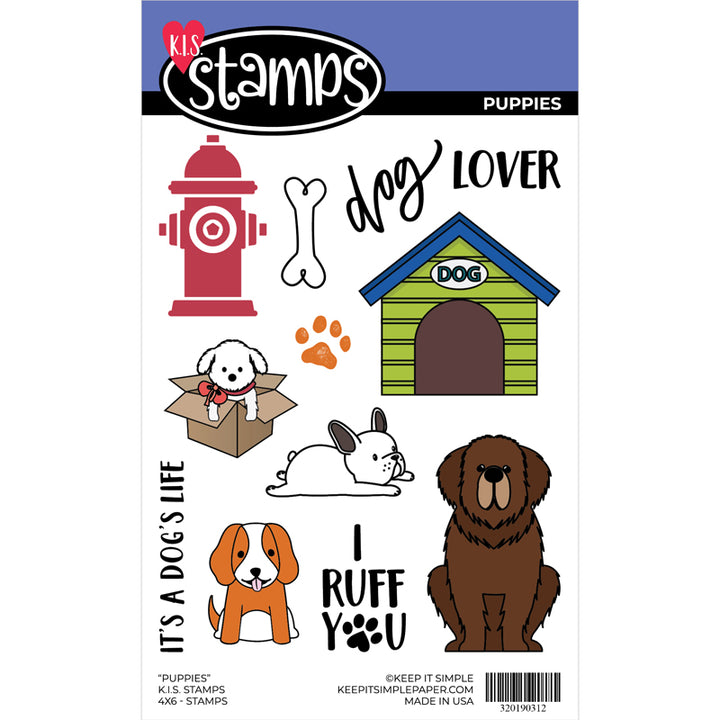 Max &amp; Daisy - Collection Stamp - Puppy 4x6