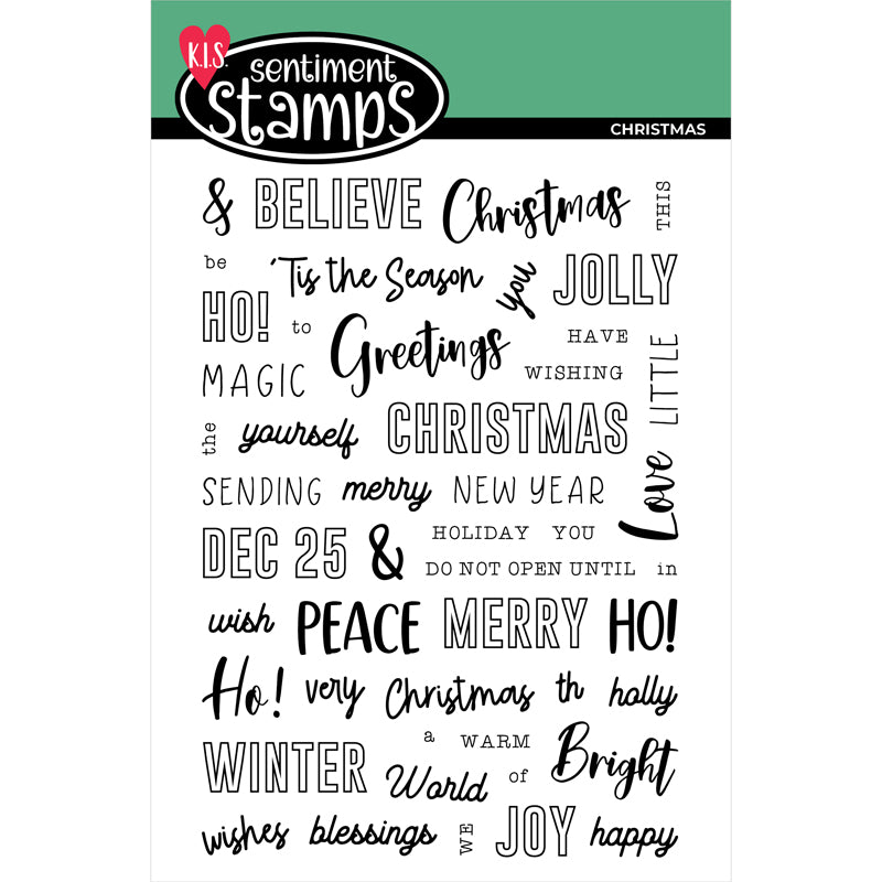 Back To Basics - Sentiment Stamp - Christmas