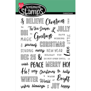 Back To Basics - Sentiment Stamp - Christmas