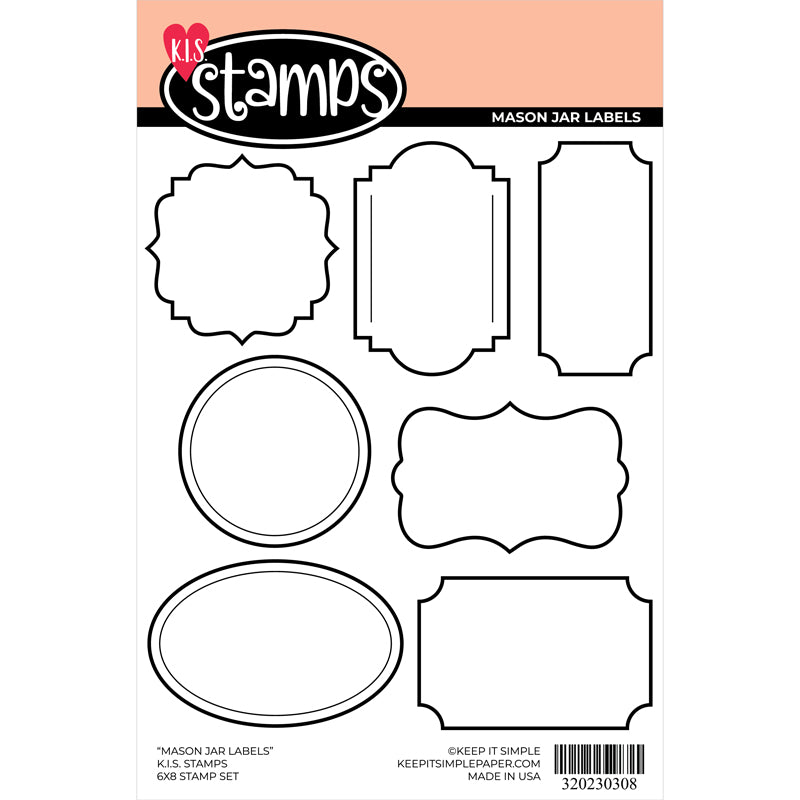 KIS Stamps - Mason Jar Labels