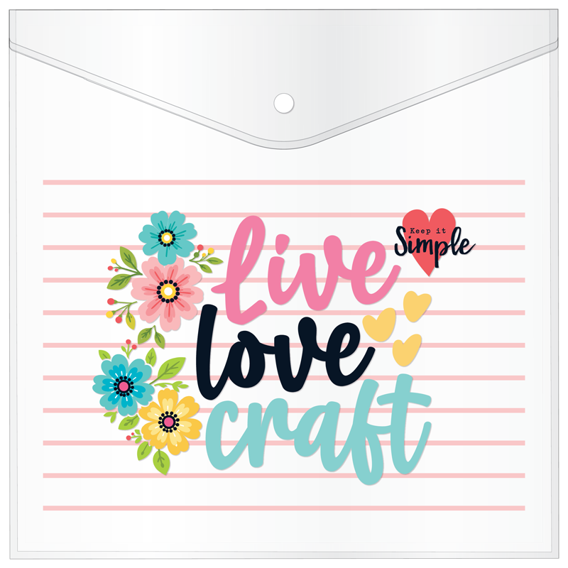 Paper Keeper - Live, Love, Craft - 8" x 8"