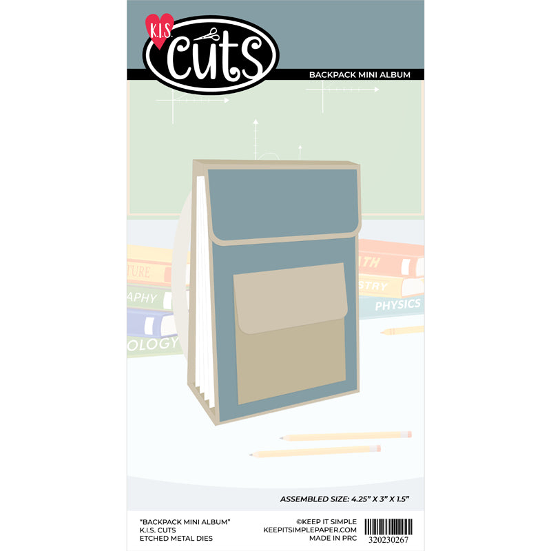 KIS Cuts - Metal Die - Backpack Mini Album