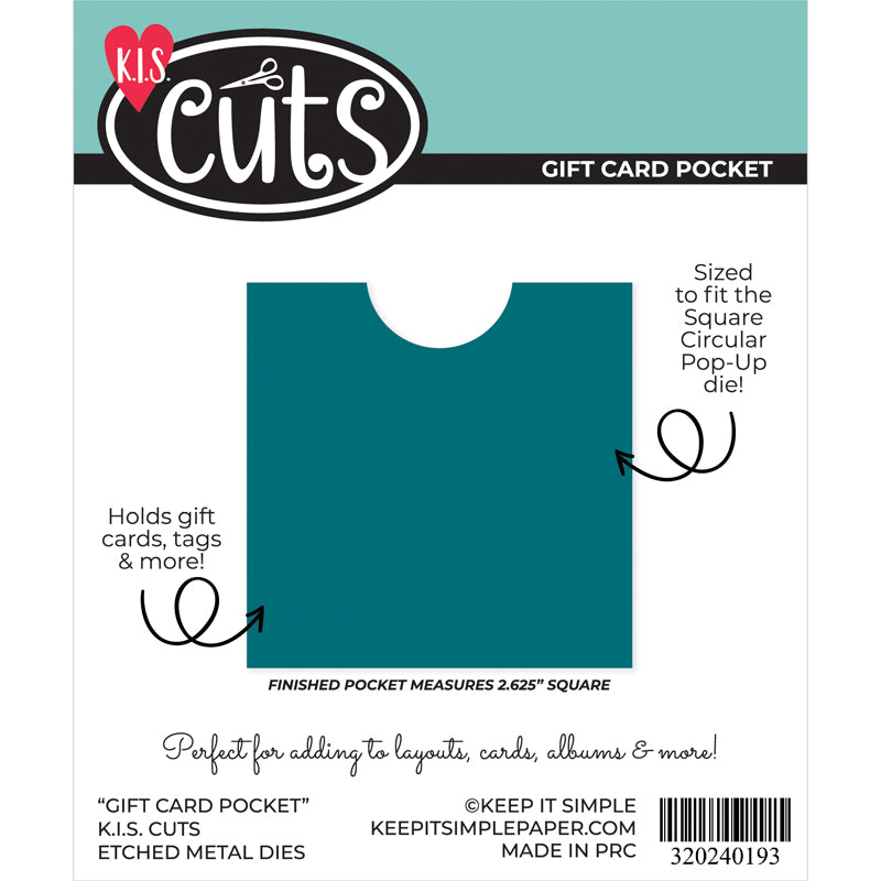 KIS Cuts – Gift Card Pocket Die