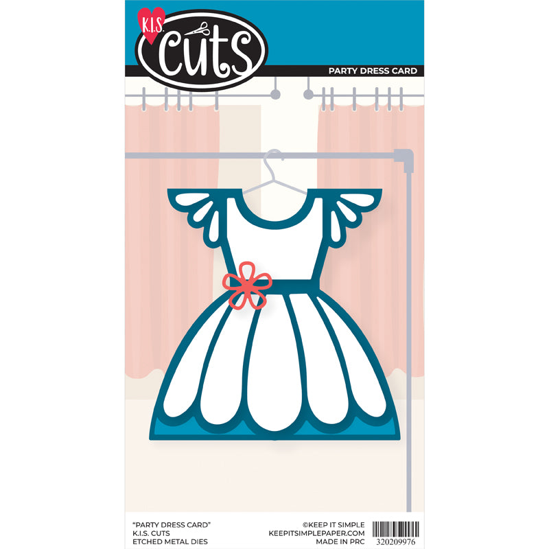 white christmas dresses Dress Shaped Card Die main image 1