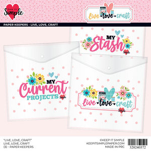 Paper Keepers - Live, Love, Craft - 3 Pack