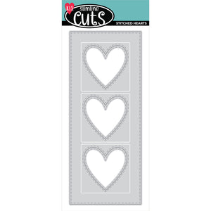 Slimline Cuts - Stitched Hearts