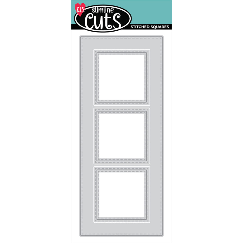 Slimline Cuts - Stitched Squares