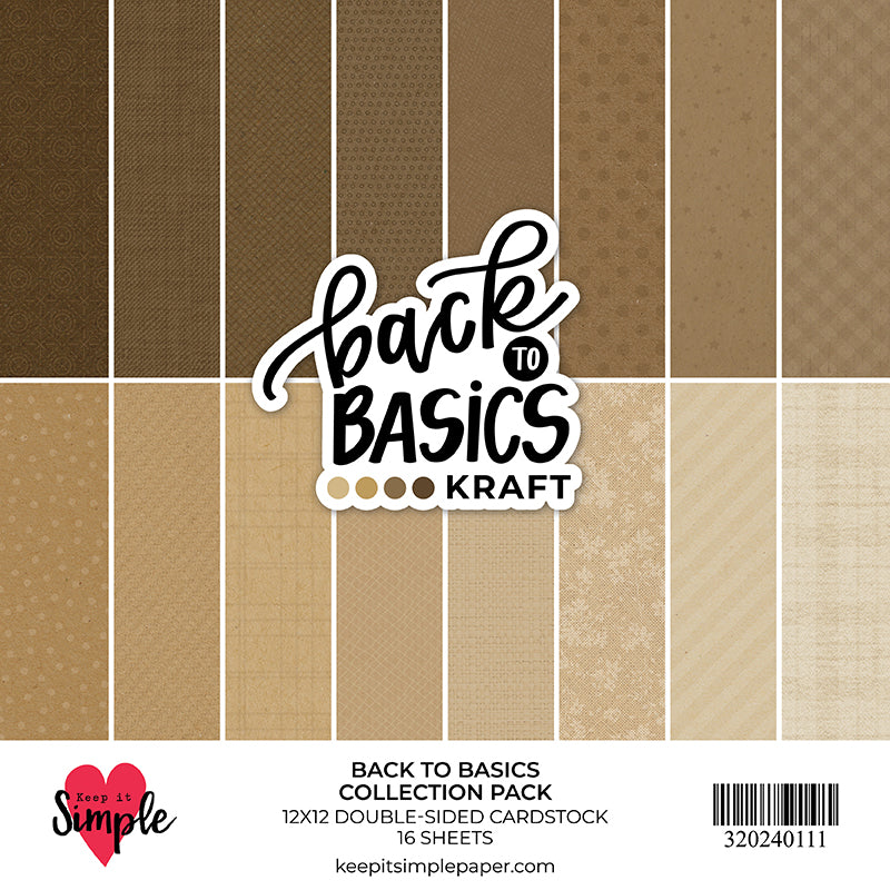 Back To Basics - 12x12 Paper - Kraft  - Coming Soon