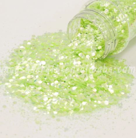 Glitter - Glitter Crystal Green Chunk #4