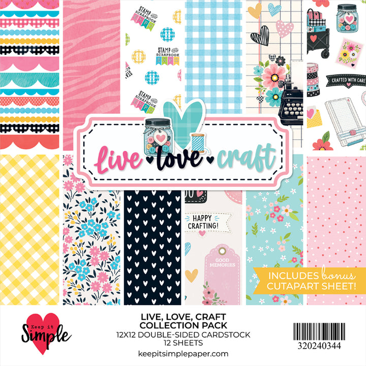 Live, Love, Craft Collection Pack – 12x12