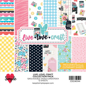 Live, Love, Craft Collection Pack – 12x12