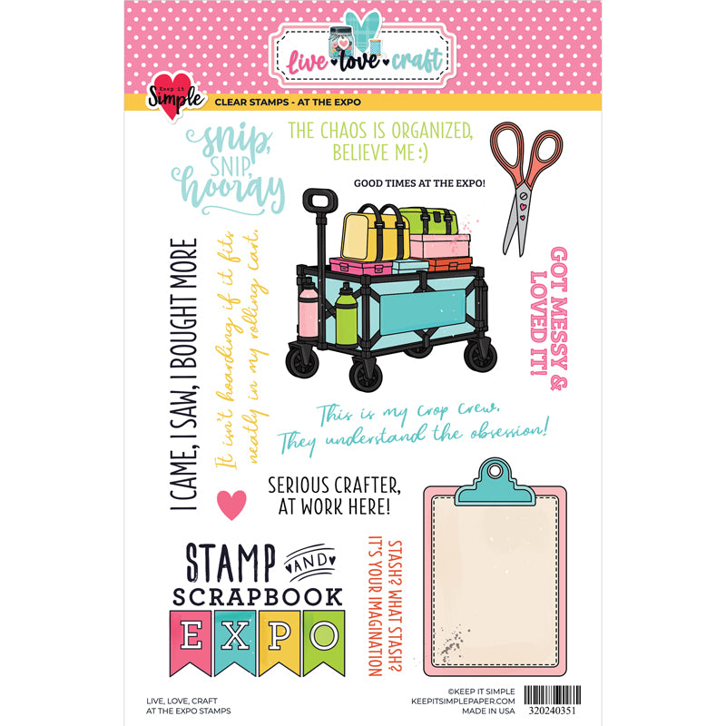 Live, Love, Craft - At the Expo - 6x8 Stamp Set