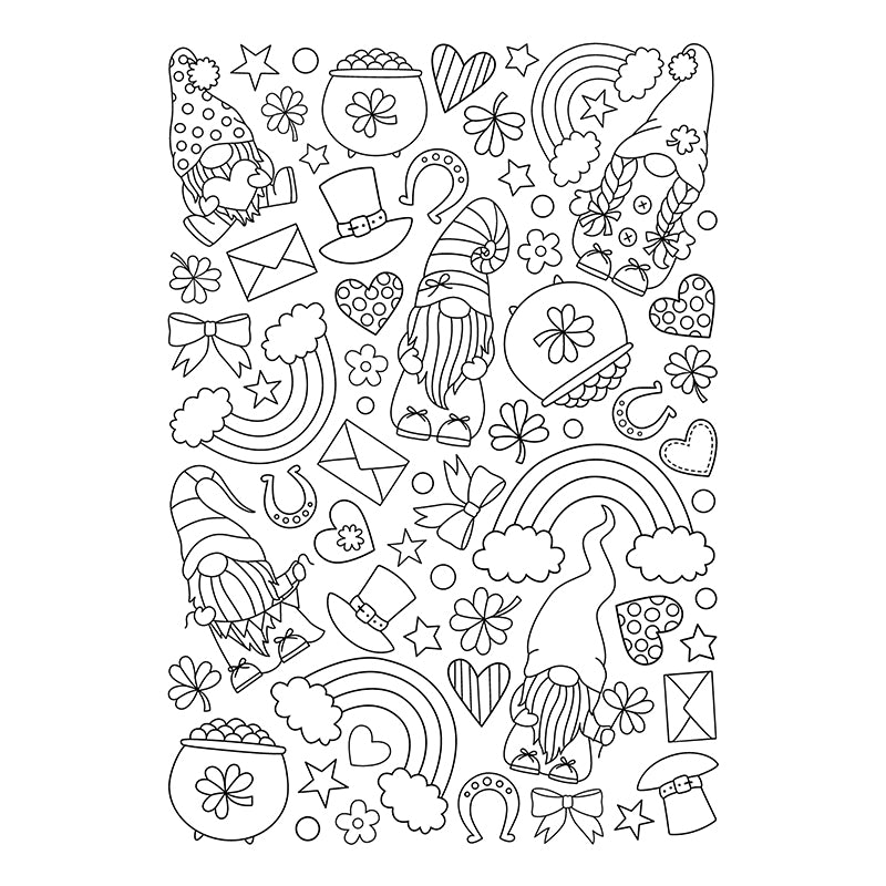 Background Stamp - Lucky Gnome 4x6