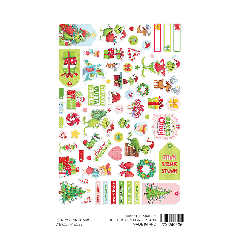 Merry Grinchmas Die Cut Pieces - Releases September 18th