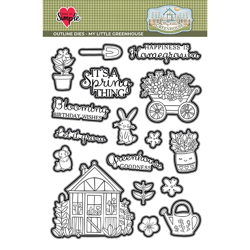 My Little Greenhouse - Collection Outline Die