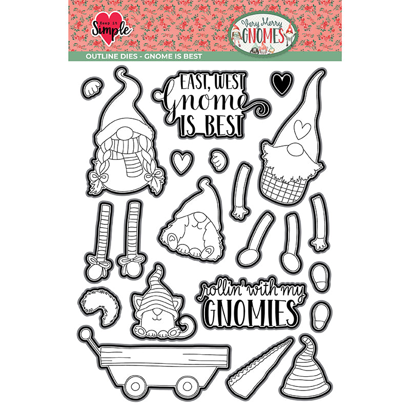 Very Merry Gnomes- Collection Outline Die