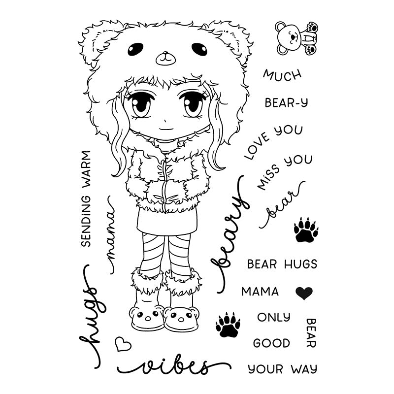 Art By Mi Ran - Stamp - Beary Sweet