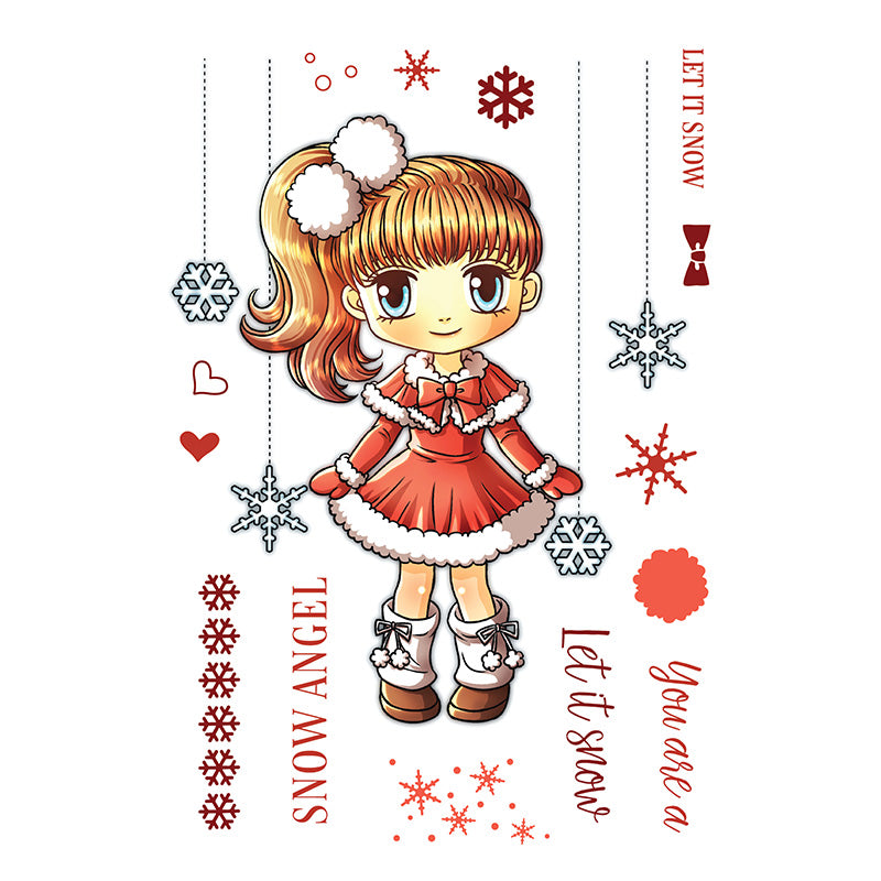 Art By Mi Ran - Stamp - Falling Flakes