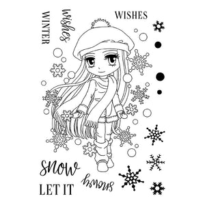 Art By Mi Ran - Stamp - Suzie Snowflakes