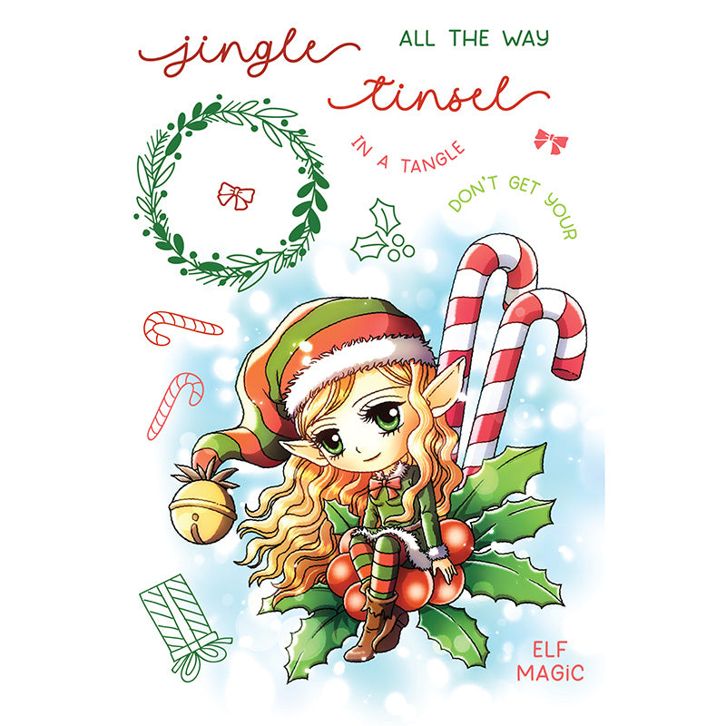 Art By Mi Ran - Stamp - Candy Cane Magic