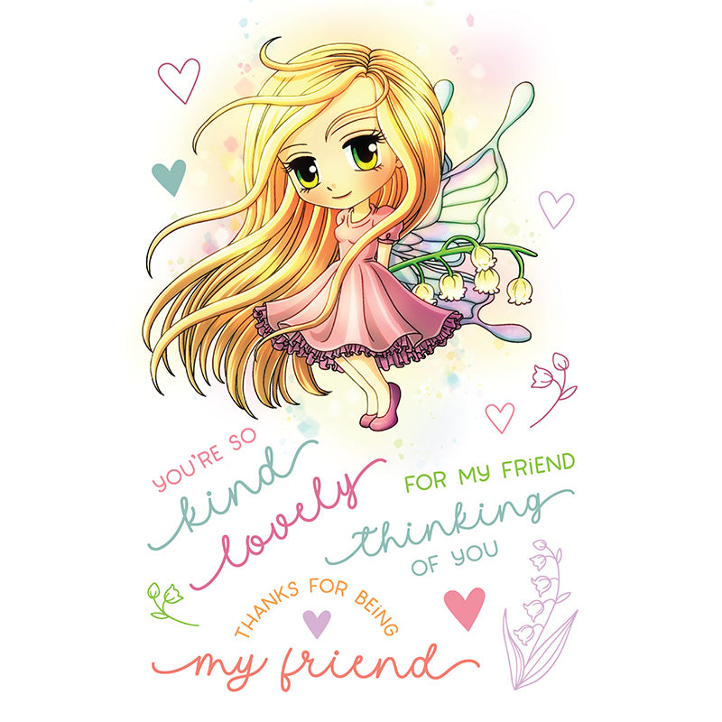 Art By Mi Ran - Stamp - Fairy Lily