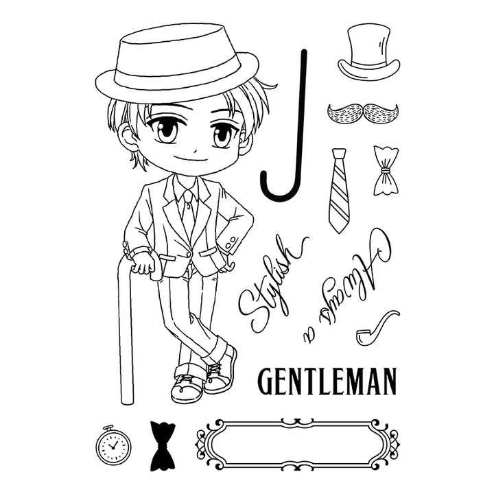 Art By Mi Ran - Stamp - Gentleman George