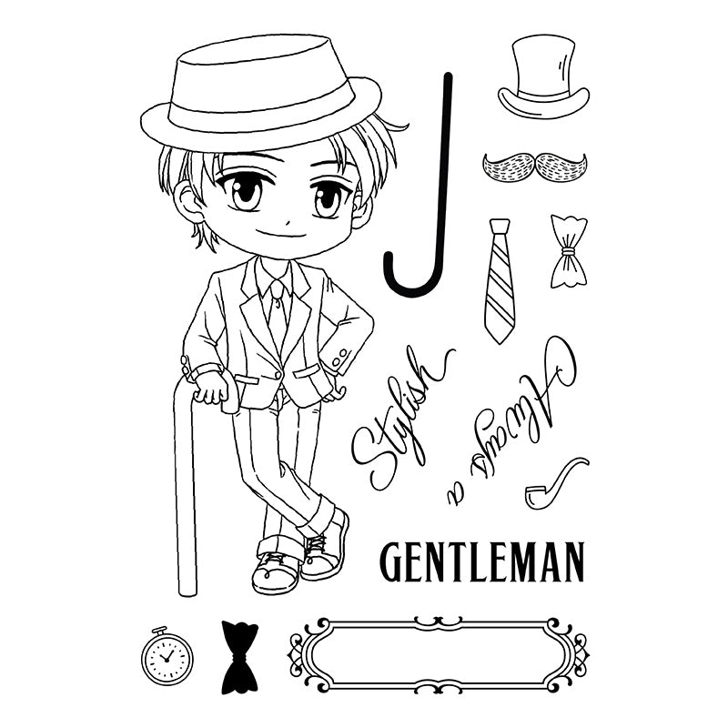 Art By Mi Ran - Stamp - Gentleman George