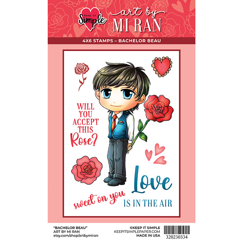 Art By Mi Ran - Stamp - Bachelor Beau