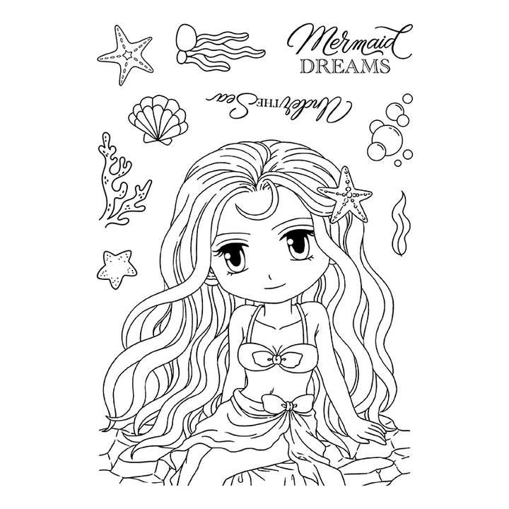 Art By Mi Ran - Stamp - Mia Mermaid