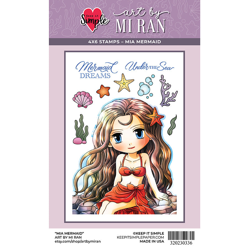 Art By Mi Ran - Stamp - Mia Mermaid