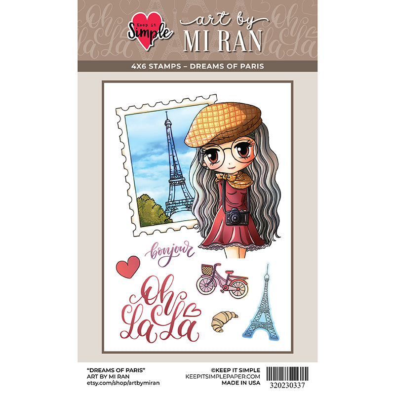 Art By Mi Ran - Stamp - Dreams of Paris