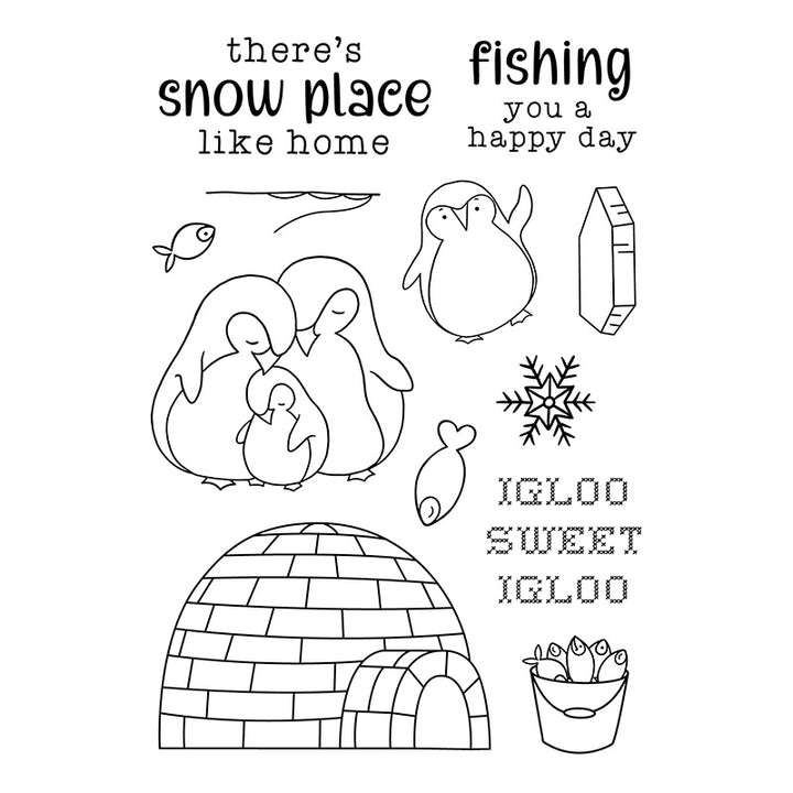 Penguin Party - Collection Stamp - Igloo