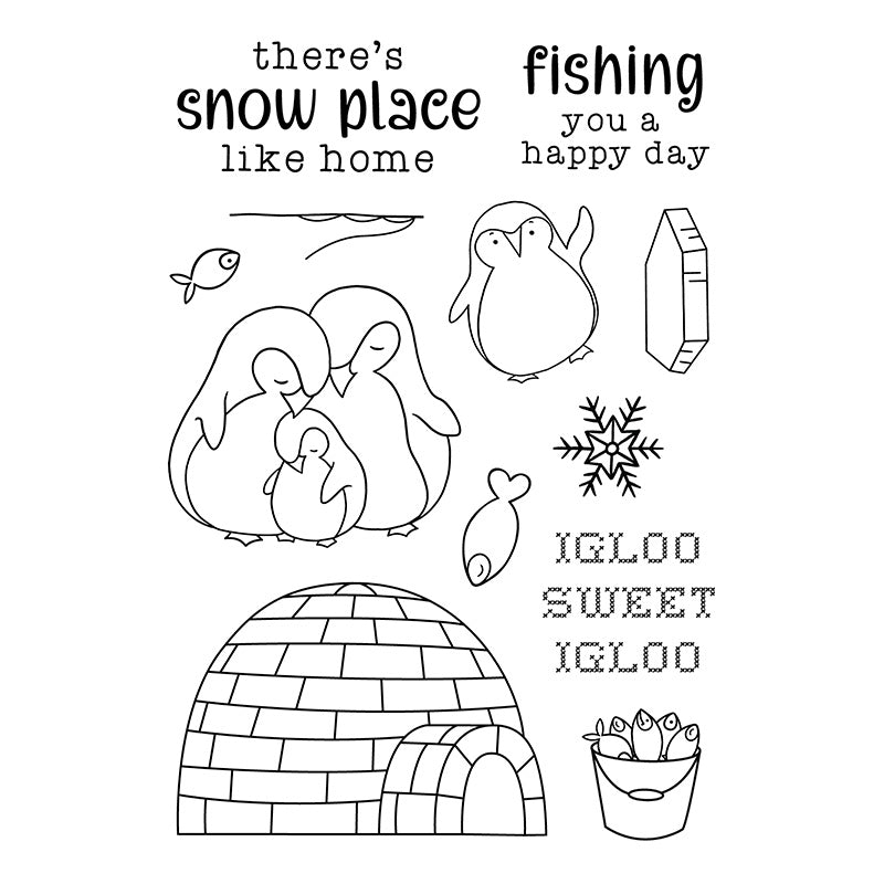 Penguin Party - Collection Stamp - Igloo