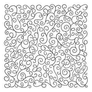 Background Stamp - Swirly Swirls 6x6