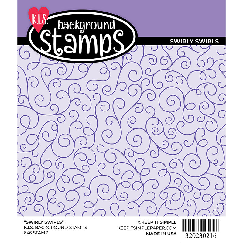 Background Stamp - Swirly Swirls 6x6