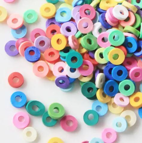Polymer Clay - Hollow Circle Rainbow Mix
