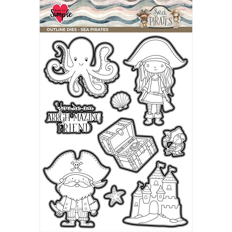 Sea Pirates- Collection Outline Die - Sea Pirates - Releases August 7th