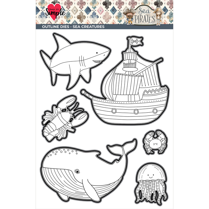 Sea Pirates - Collection Outline Die - Sea Creatures - Releases August 7th