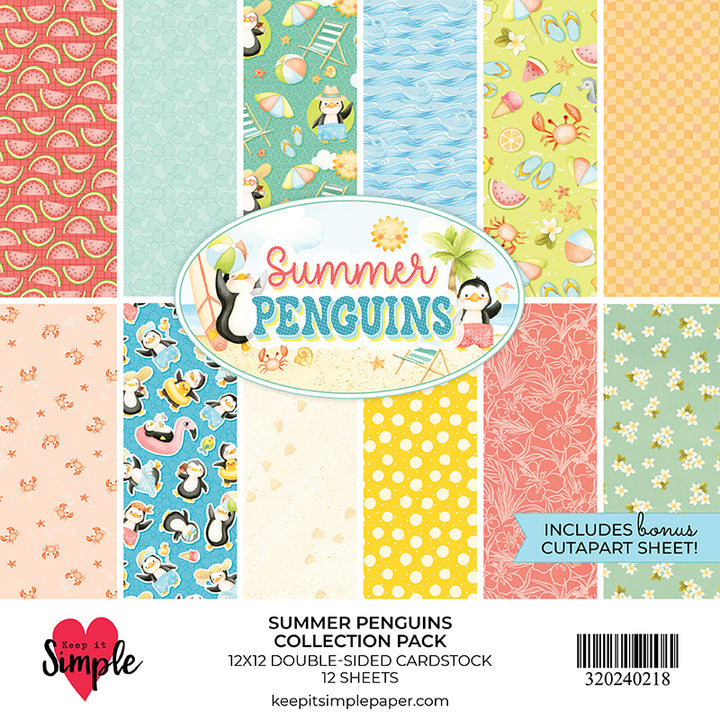 Summer Penguins - Collection Pack 12x12