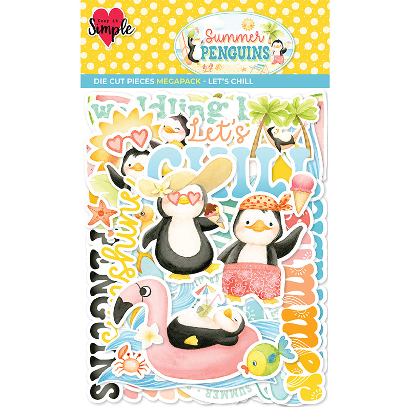 Summer Penguin - Die Cut Pieces