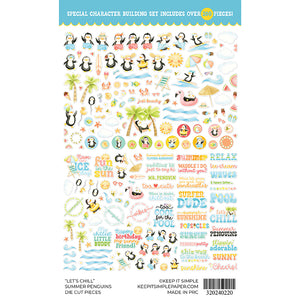 Summer Penguin - Die Cut Pieces