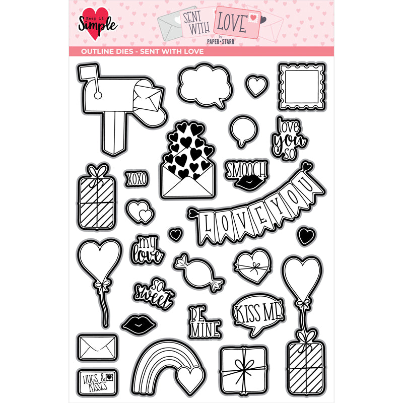 Sent With Love - Outline Die - Sent With Love