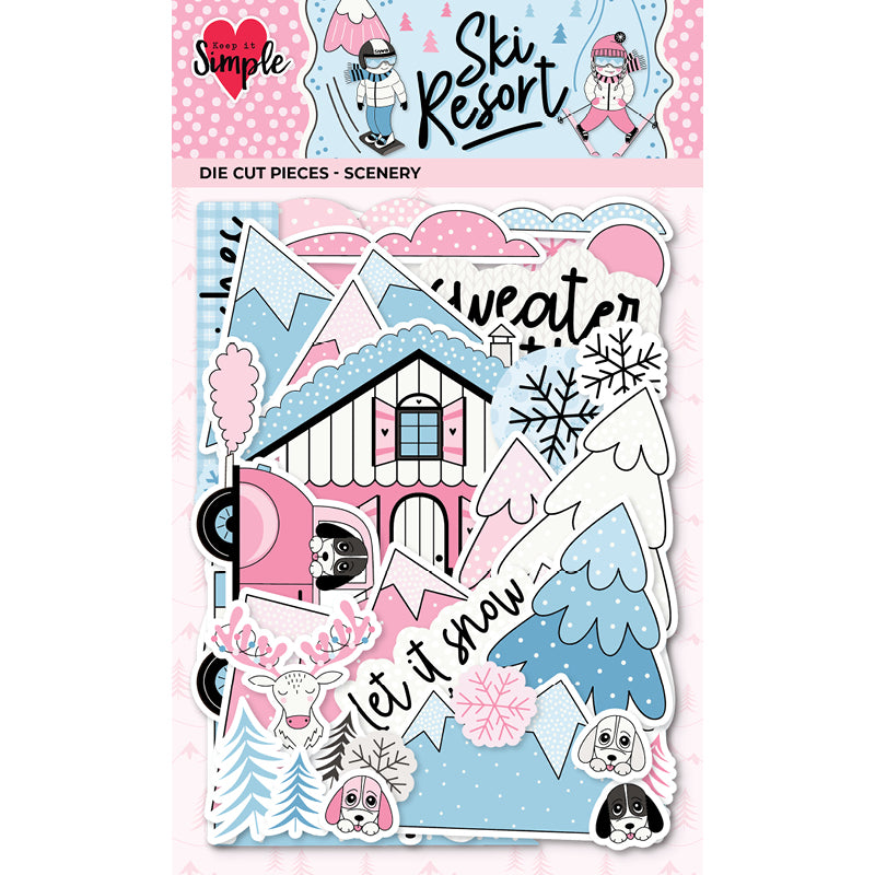 Ski Resort - Die Cut Pieces - Scenery