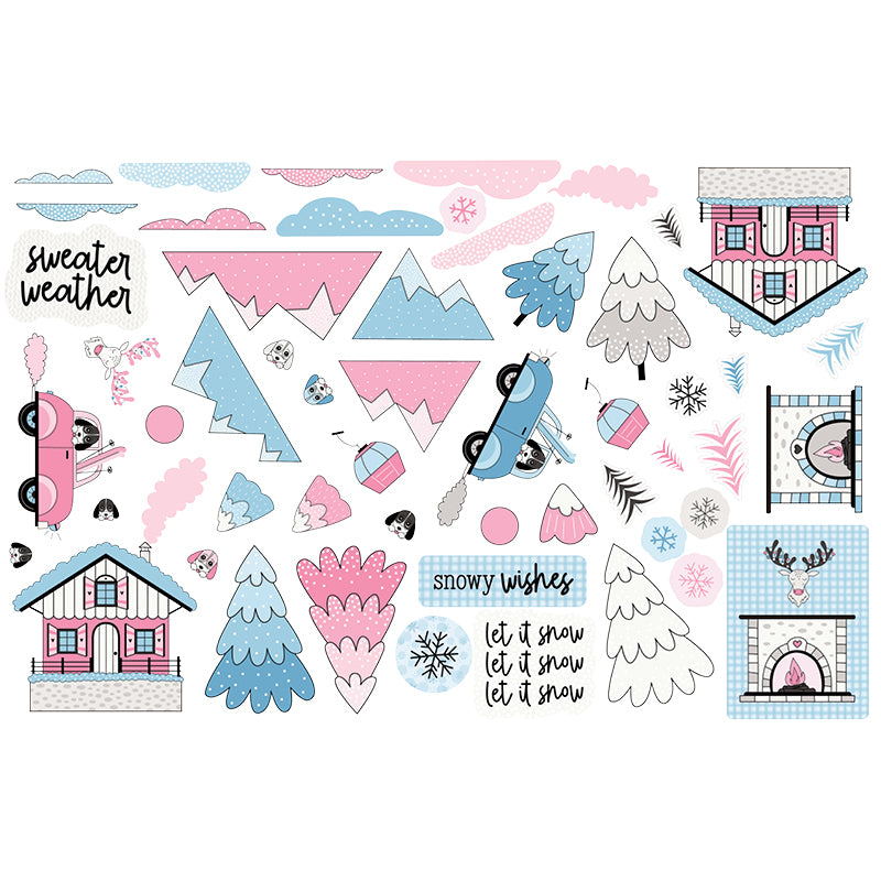 Ski Resort - Die Cut Pieces - Scenery