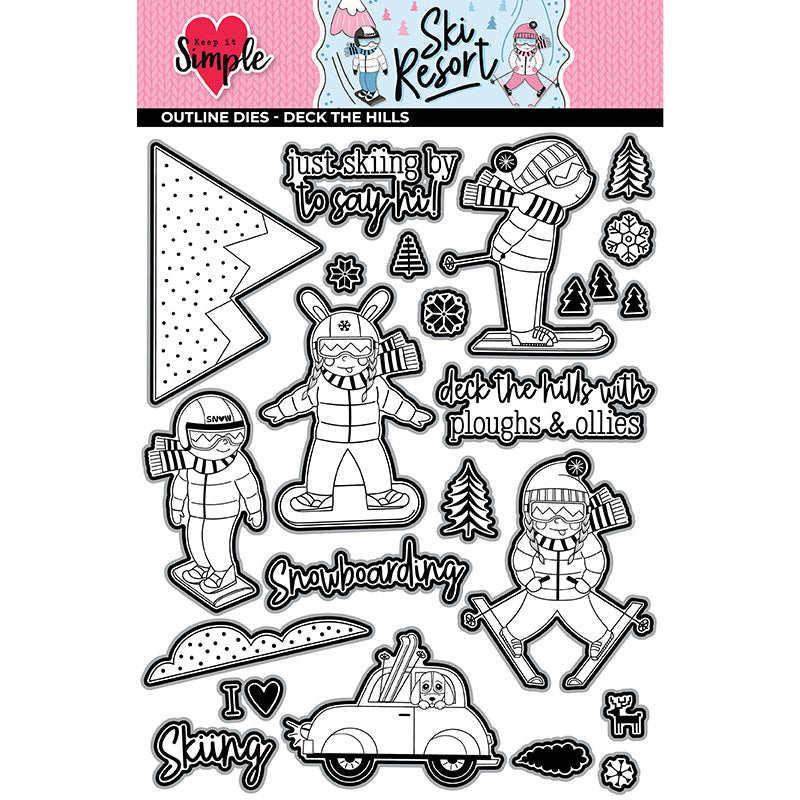 Ski Resort - Outline Die - Deck the Hills
