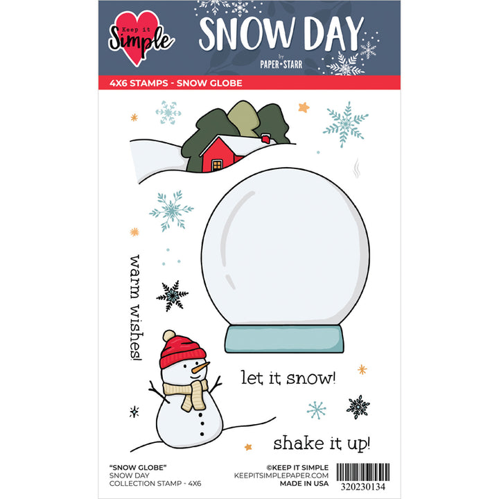 Snow Day - Collection Stamp - Snow Globe 4x6