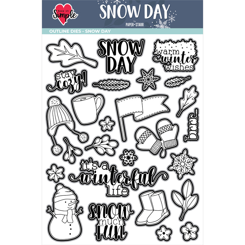 Snow Day - Outline Die - Snow Day