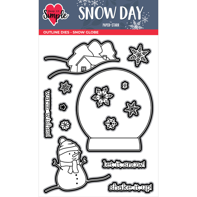 Snow Day - Outline Die - Snow Globe