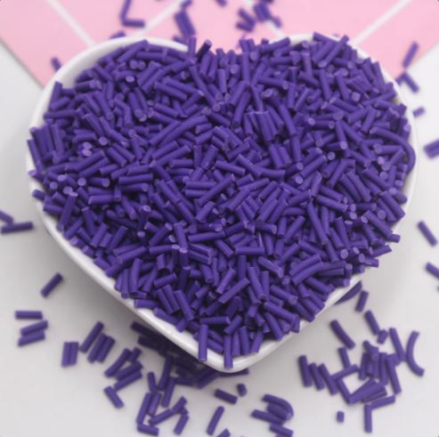 Polymer Clay - Sprinkles - Eggplant